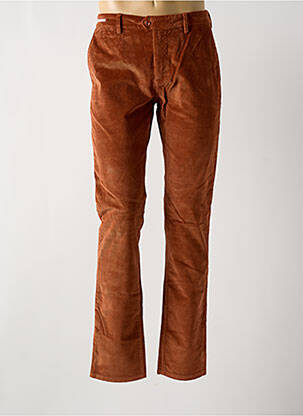 Pantalon chino stretch taille normale orange TELERIA ZED homme