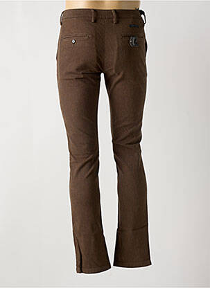 Pantalon chino poches taille normale marron clair TELERIA ZED homme