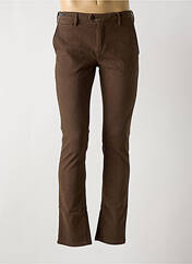 Pantalon chino marron clair TELERIA ZED pour homme seconde vue