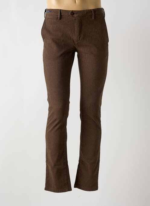 Pantalon chino marron clair TELERIA ZED pour homme