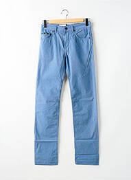 Pantalon droit tissage popeline taille normale bleu HUGO BOSS homme