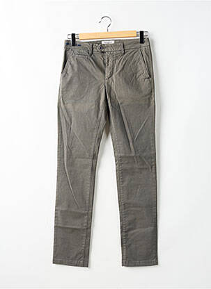 Pantalon chino stretch taille normale gris TELERIA ZED homme