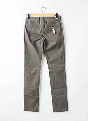 Pantalon chino stretch taille normale gris TELERIA ZED homme