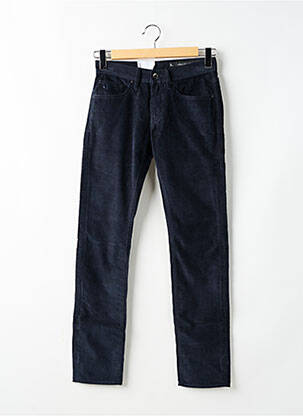 Pantalon slim fermeture zippée sous rabat boutonné taille normale bleu ARMANI EXCHANGE homme