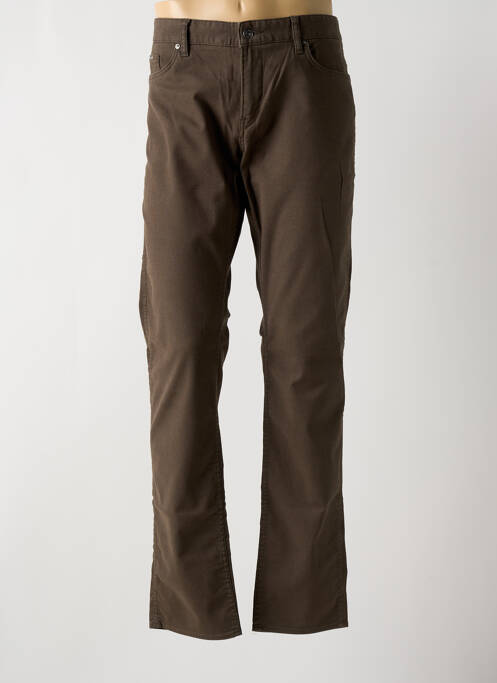 Jeans coupe slim marron HUGO BOSS pour homme