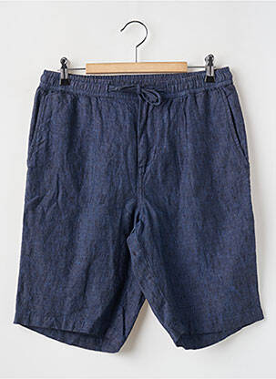 Bermuda coupe droite bleu KNOWLEDGE COTTON APPAREL homme