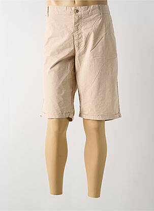 Bermuda coupe droite beige MCS homme