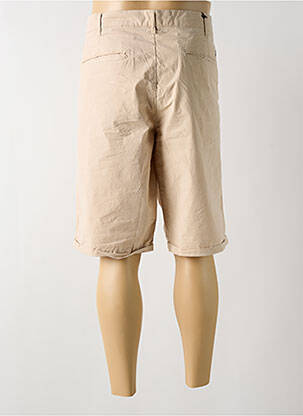 Bermuda coupe droite beige MCS homme