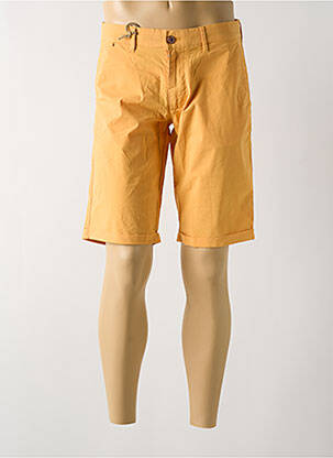 Bermuda coupe droite orange MCS homme