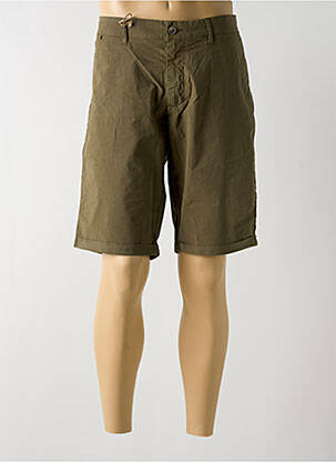 Bermuda coupe droite vert MCS homme