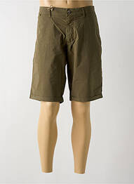 Bermuda coupe droite vert MCS homme