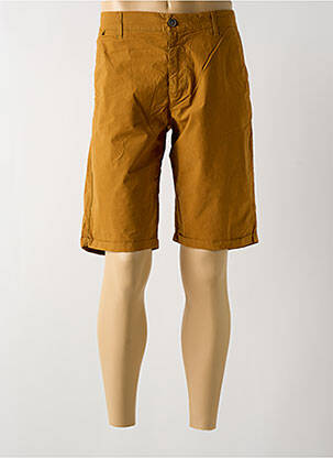 Bermuda coupe droite marron MCS homme