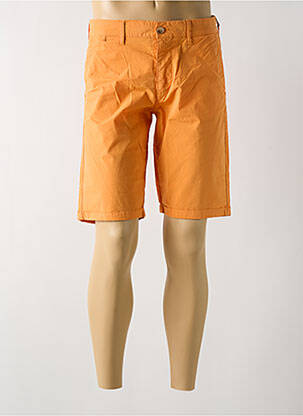 Bermuda coupe droite orange MCS homme