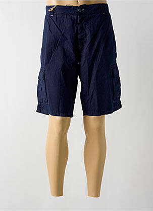 Bermuda coupe droite bleu MCS homme