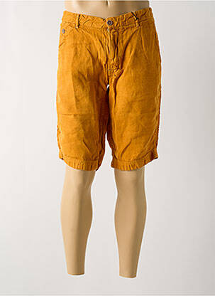 Bermuda coupe droite orange MCS homme