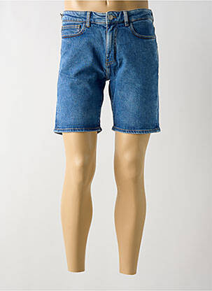 Bermuda tissage denim bleu KNOWLEDGE COTTON APPAREL homme