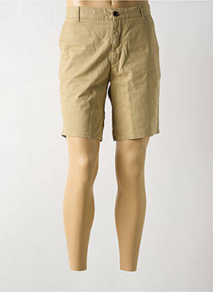 Bermuda coupe droite beige FARAH homme