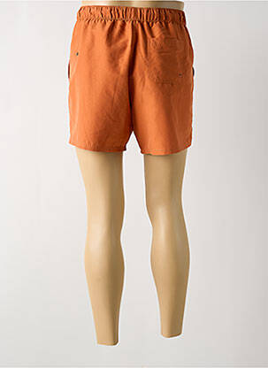 Short de bain fermeture liens à nouer orange FARAH homme