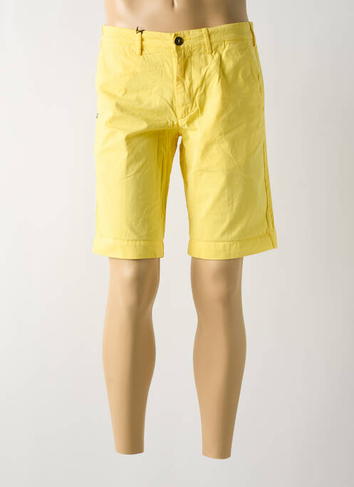 Bermuda coupe droite jaune 40WEFT homme