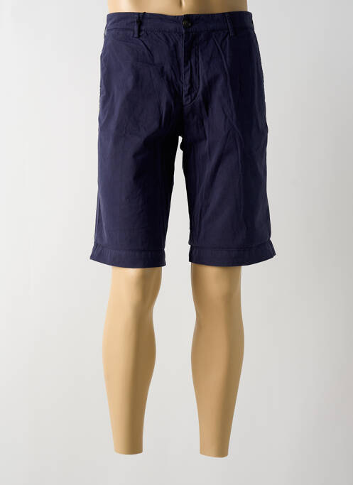 Bermuda coupe droite bleu 40WEFT homme