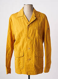 Veste casual fermeture boutonnée sur le devant jaune MCS homme