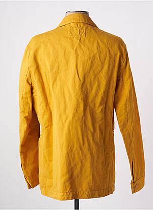 Veste casual fermeture boutonnée sur le devant jaune MCS homme