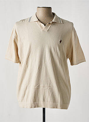 Pull stretch manches courtes beige MCS homme