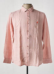 Chemise manches longues rose MCS pour homme seconde vue