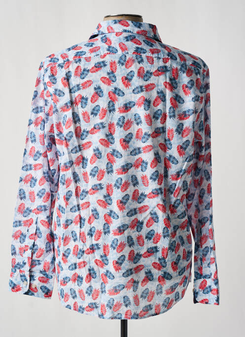 Chemise manches longues bleu MCS pour homme