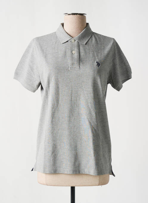 Polo gris U.S. POLO ASSN pour femme