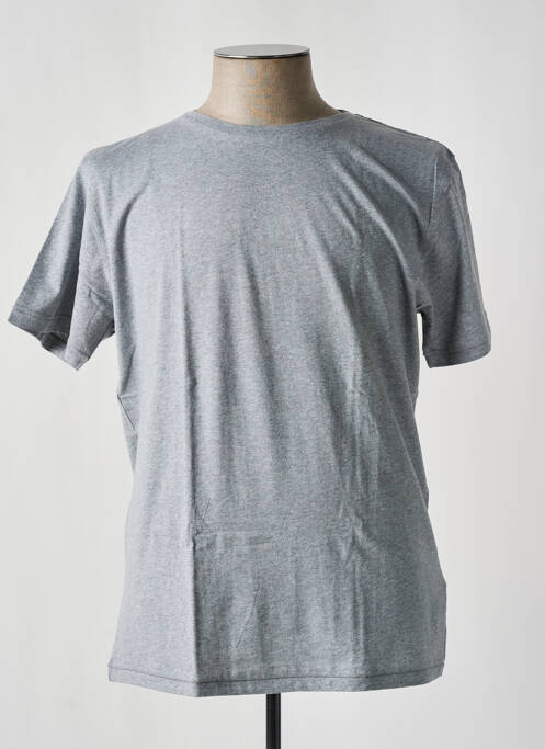 T-shirt gris KNOWLEDGE COTTON APPAREL pour homme