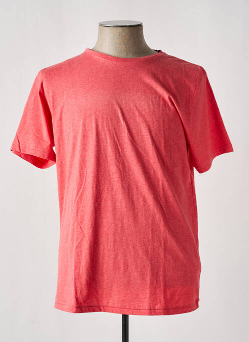 T-shirt rouge KNOWLEDGE COTTON APPAREL pour homme