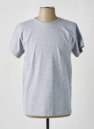 T-shirt coupe cintrée manches courtes gris BY CHARLIE B homme