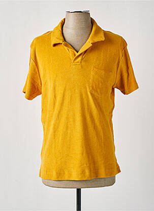 Polo tissage jersey manches courtes jaune BY CHARLIE B homme