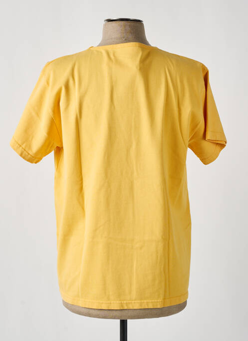 T-shirt stretch manches courtes jaune BY CHARLIE B homme