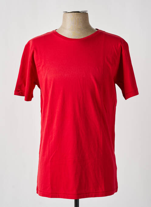 T-shirt rouge KNOWLEDGE COTTON APPAREL pour homme