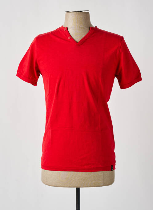 T-shirt rouge MCS pour homme