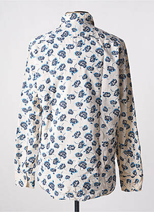Chemise manches longues manches longues bleu MCS homme