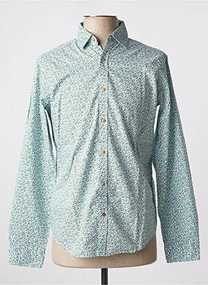 Chemise manches longues imprimé fleurs bleu BY CHARLIE B homme
