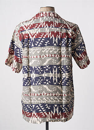 Chemise manches courtes col tailleur gris BY CHARLIE B homme