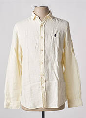 Chemise manches longues jaune MCS pour homme seconde vue