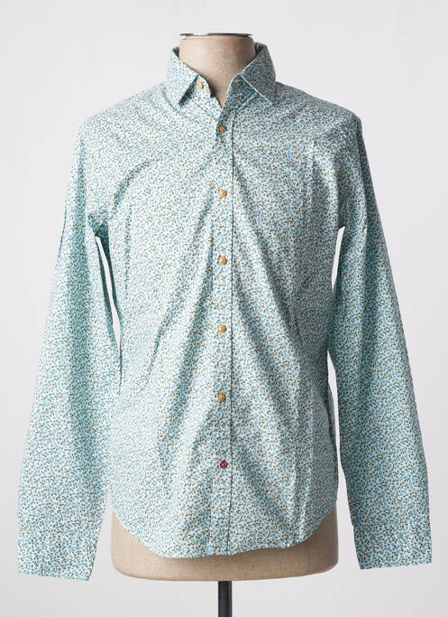 Chemise manches longues manches longues bleu BY CHARLIE B homme