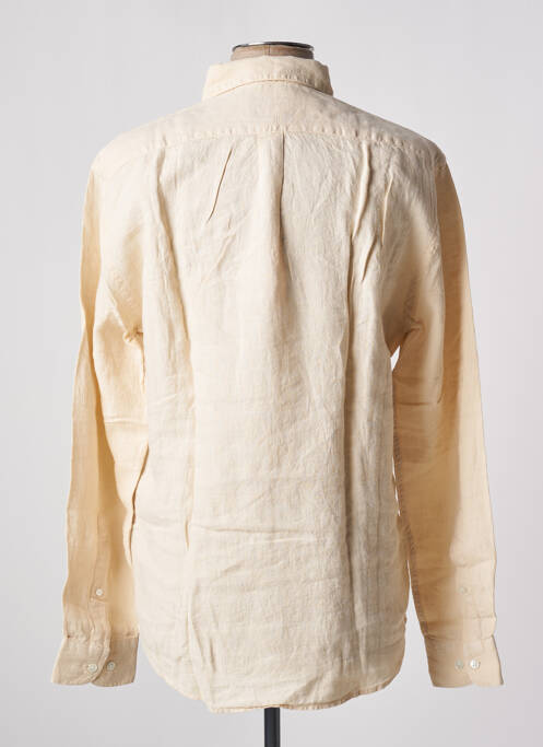 Chemise manches longues beige BY CHARLIE B pour homme