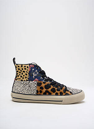 Baskets tissage satiné talon plat jusqu'à 3cm bleu DESIGUAL femme