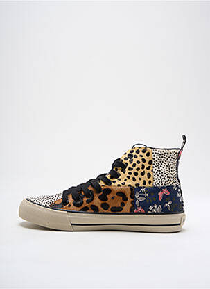 Baskets tissage satiné talon plat jusqu'à 3cm bleu DESIGUAL femme
