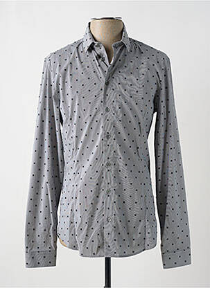 Chemise manches longues gris PATRIZIA PEPE pour homme