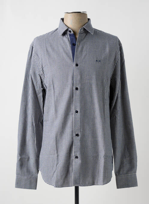 Chemise manches longues bleu ARMANI EXCHANGE pour homme