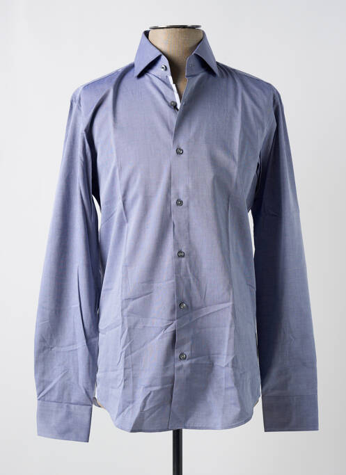 Chemise manches longues bleu HUGO BOSS pour homme