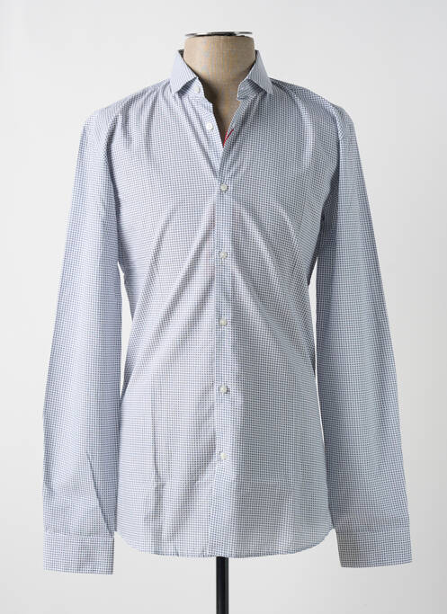 Chemise manches longues bleu HUGO BOSS pour homme