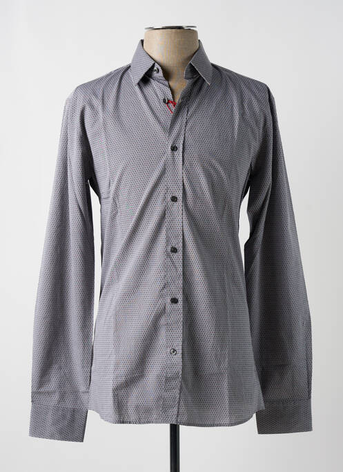 Chemise manches longues gris HUGO BOSS pour homme